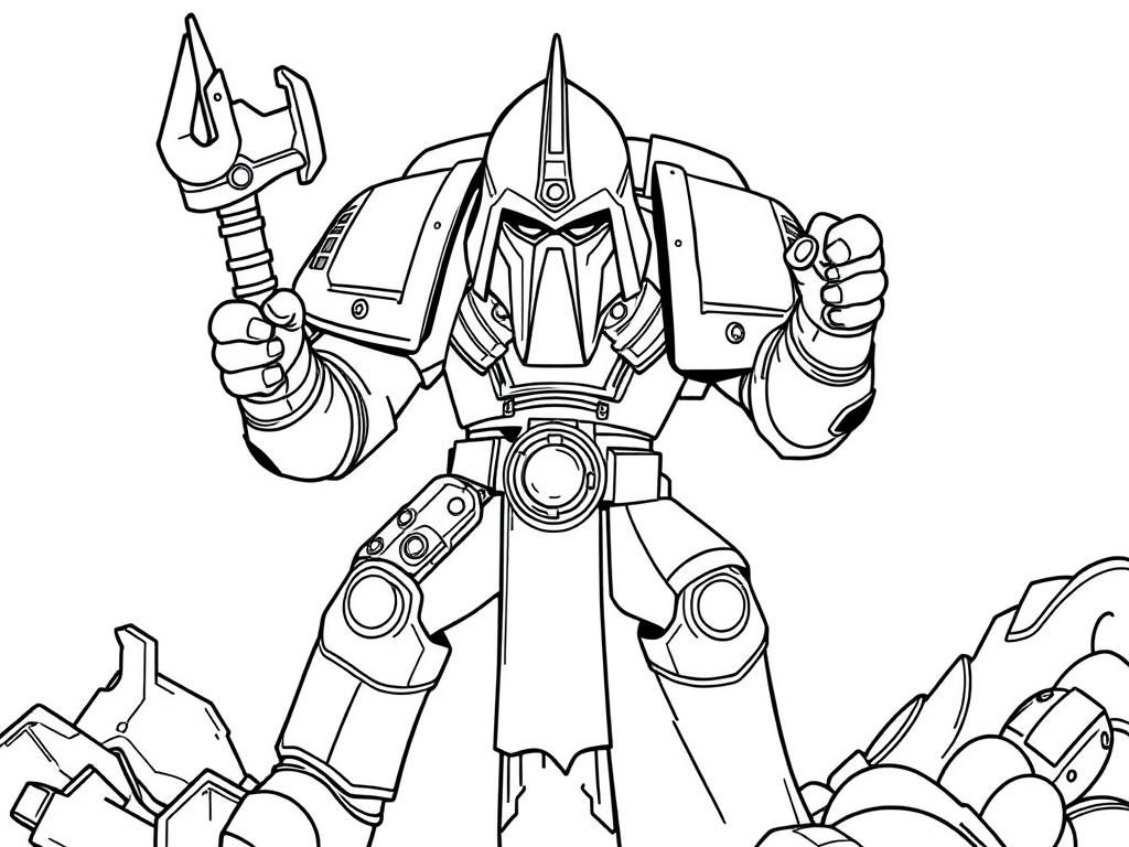 Warhammer 40K Death Guard - Free Printable Coloring Page