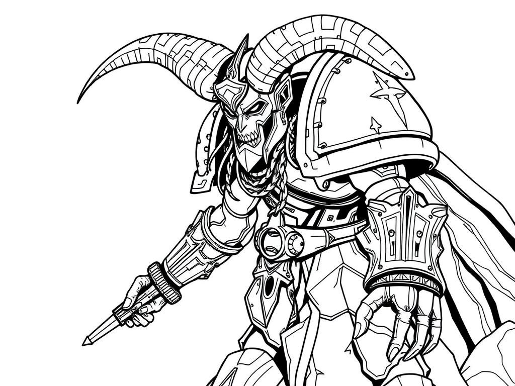 Warhammer 40K: Eisenhorn - Free Printable Coloring Page