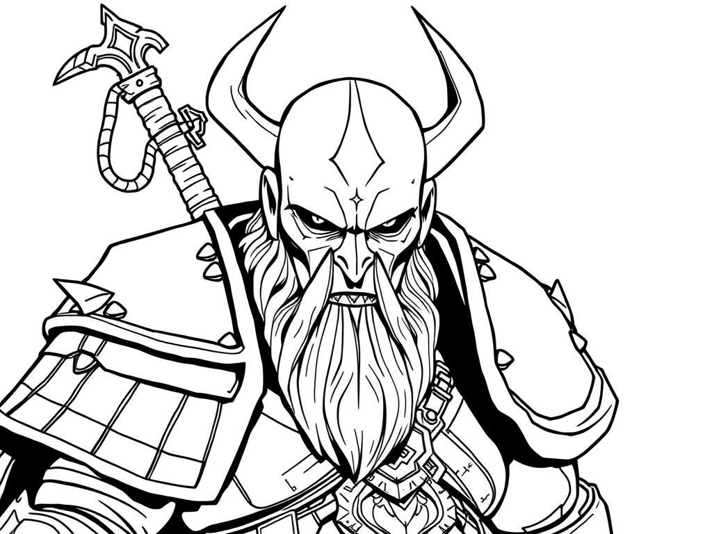 Warhammer 40K: Gregor Eisenhorn - Free Printable Coloring Page