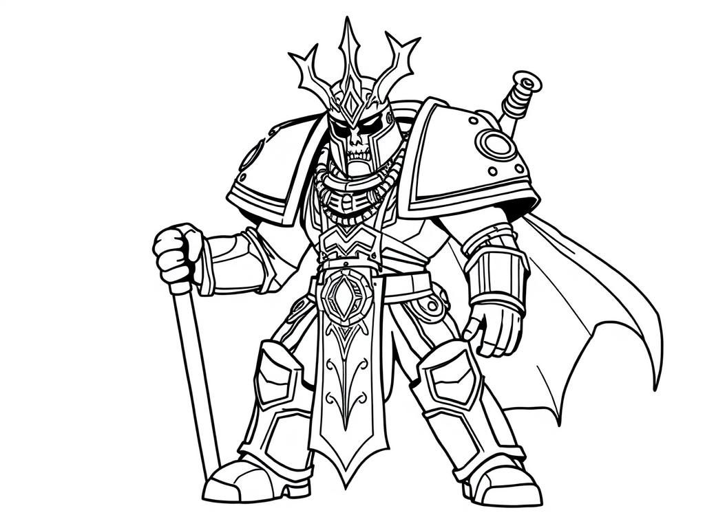 Warhammer 40K: Guilliman - Free Printable Coloring Page
