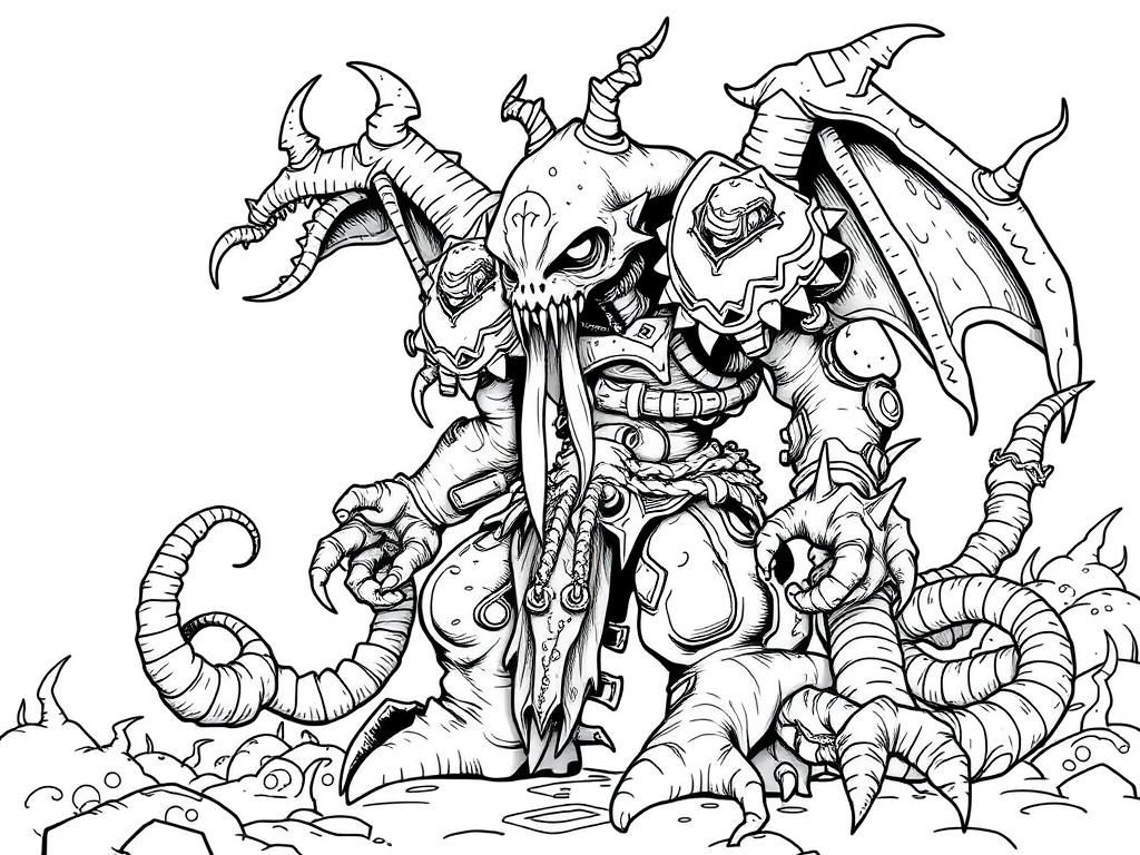 Warhammer 40k nurgle chaos lord