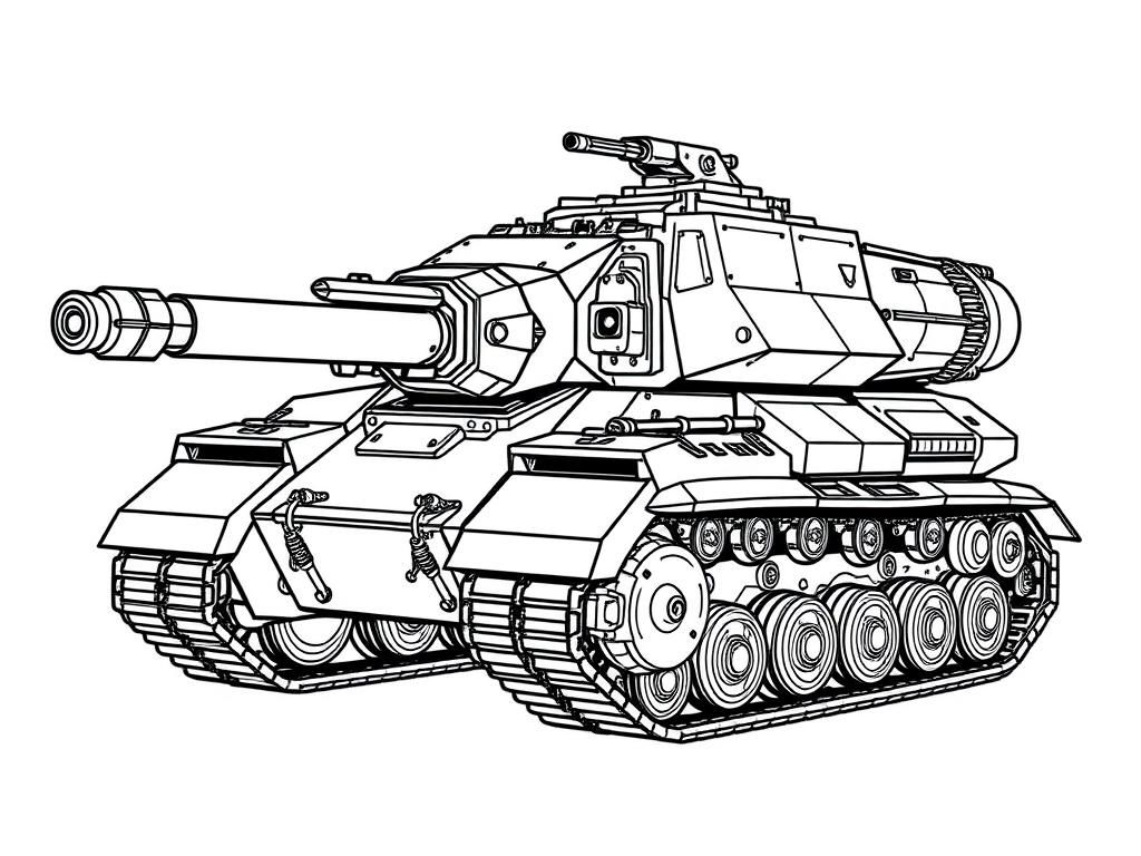 Tank Coloring Page