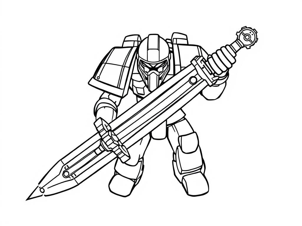 Robot Coloring Page