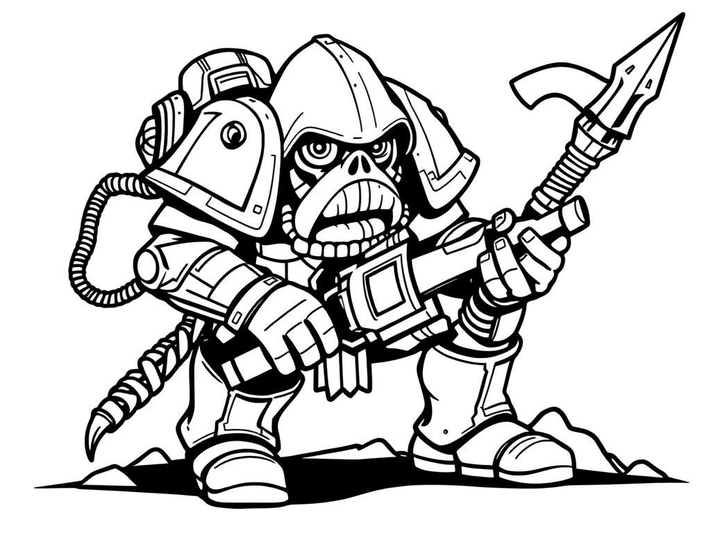 Robots Coloring Page