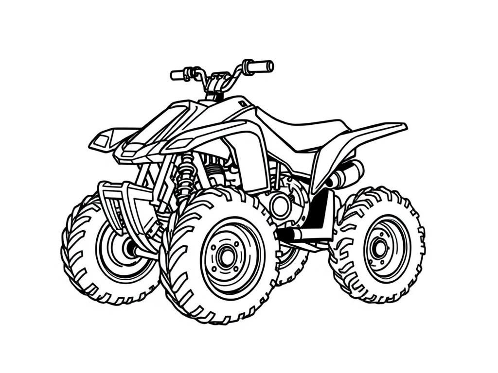 ATV Coloring Page for Kids