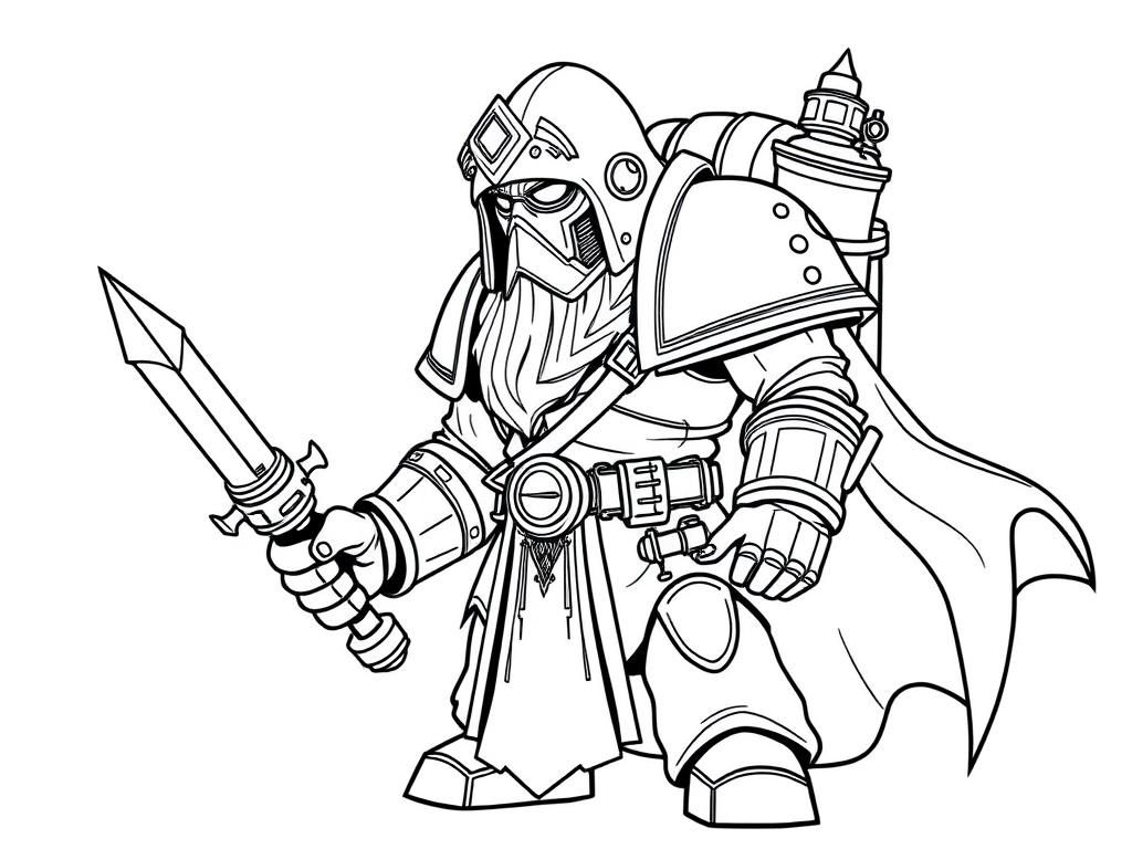 Knights Coloring Page: A Fantasy Adventure