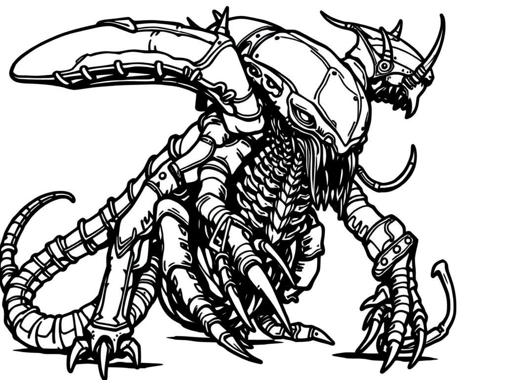 Alien Coloring Page