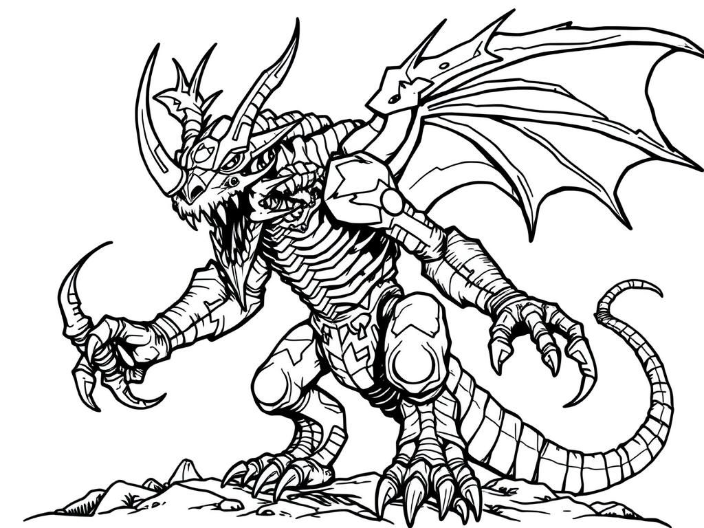 Dragons Coloring Page
