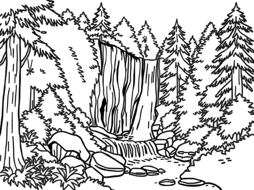 Landscapes Coloring Page