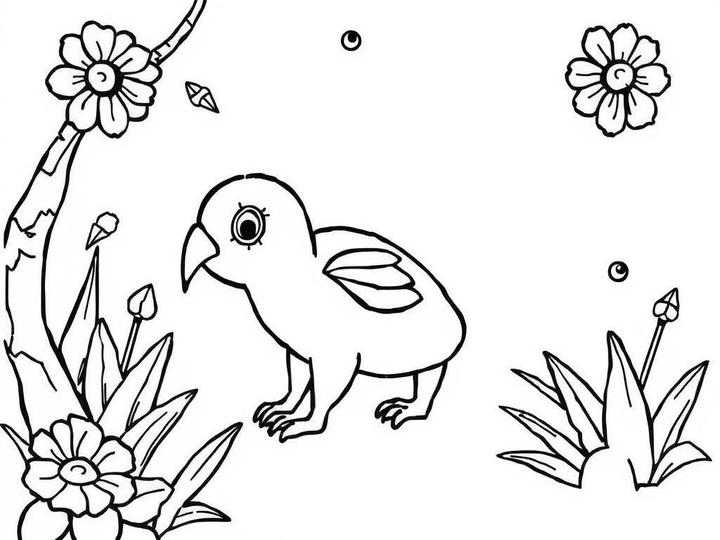 Birds Coloring Page