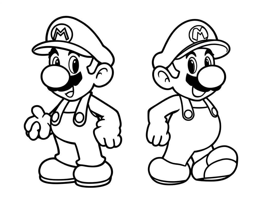 Mario Coloring Page