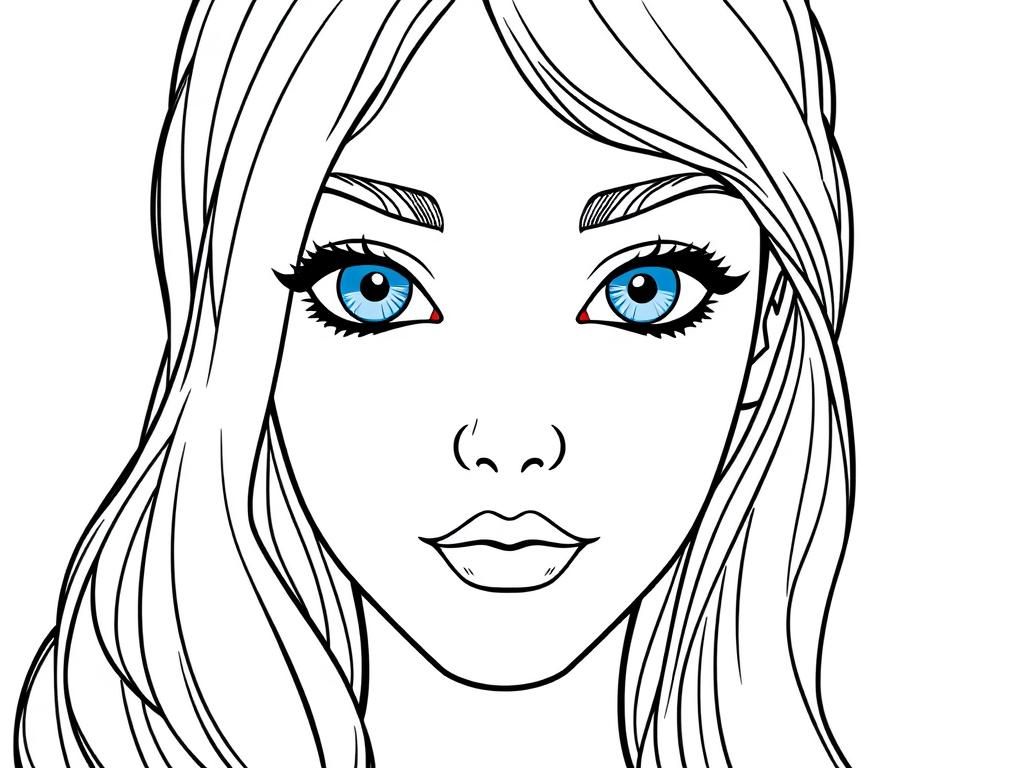 Woman Coloring Page