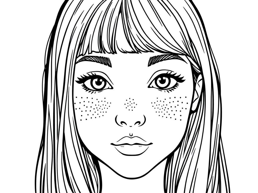 Girl Coloring Page