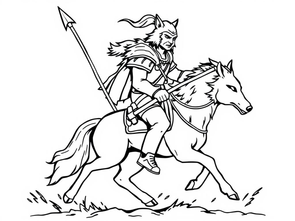 Mythical Coloring Page