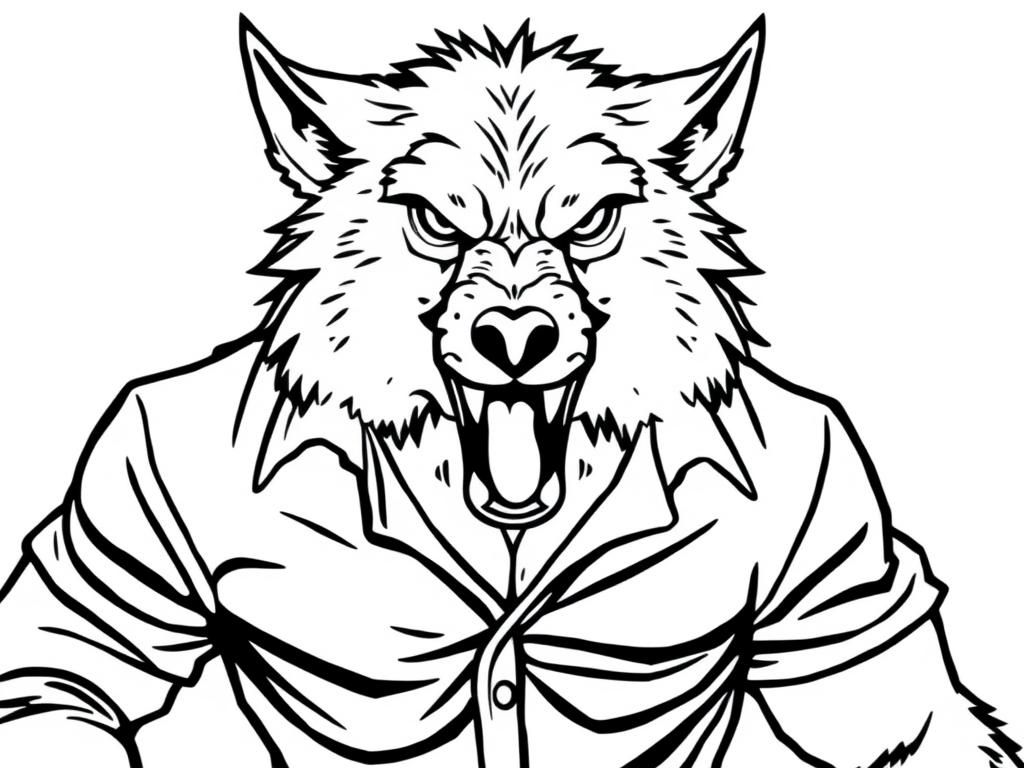 Wolf Coloring Page