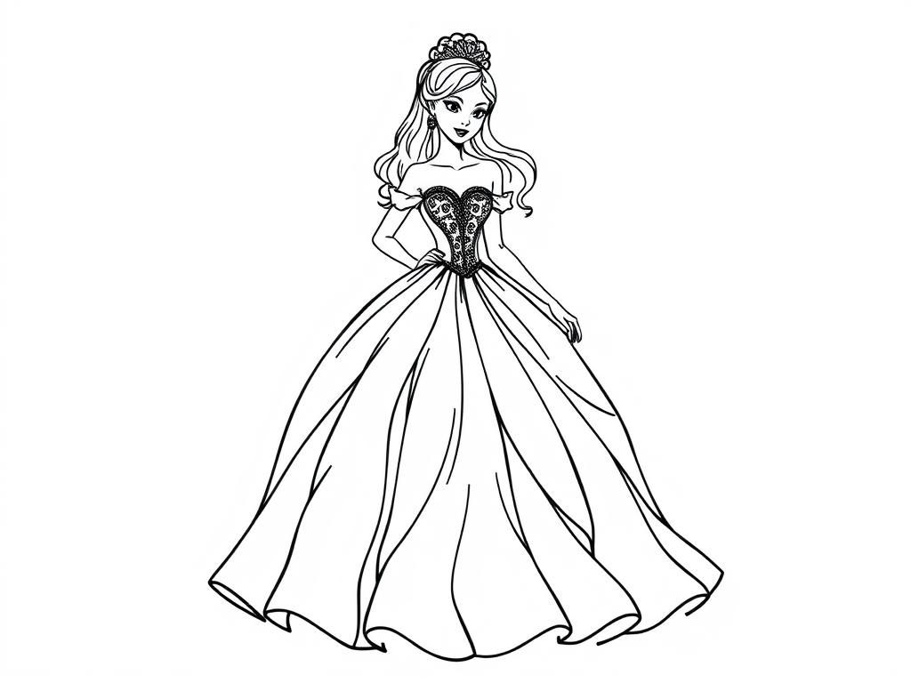 Princess Coloring Page