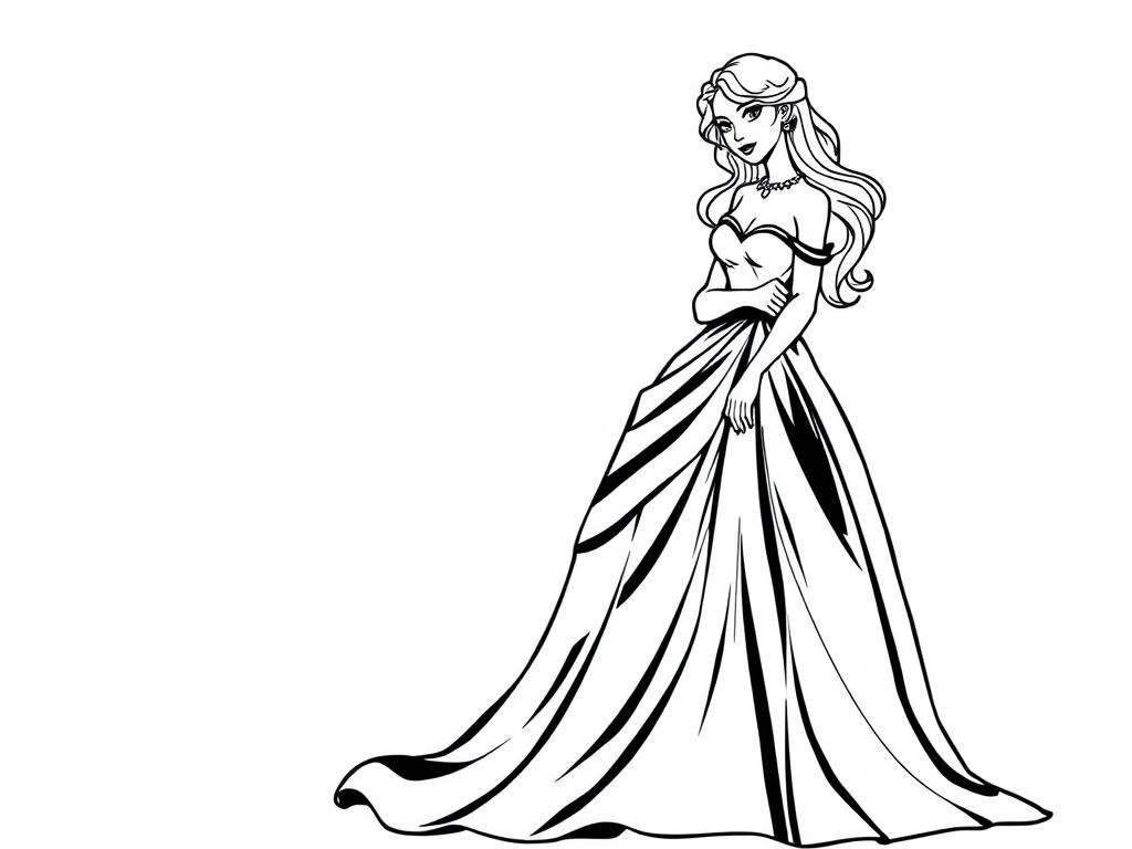 Princess Coloring Page