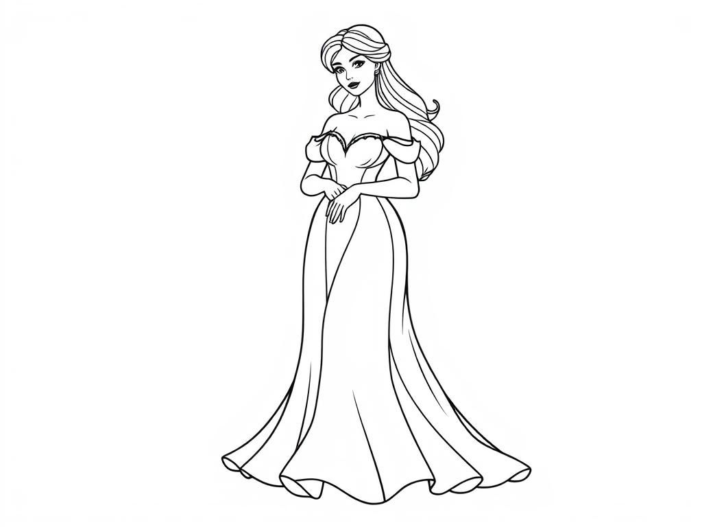 Princess Coloring Page