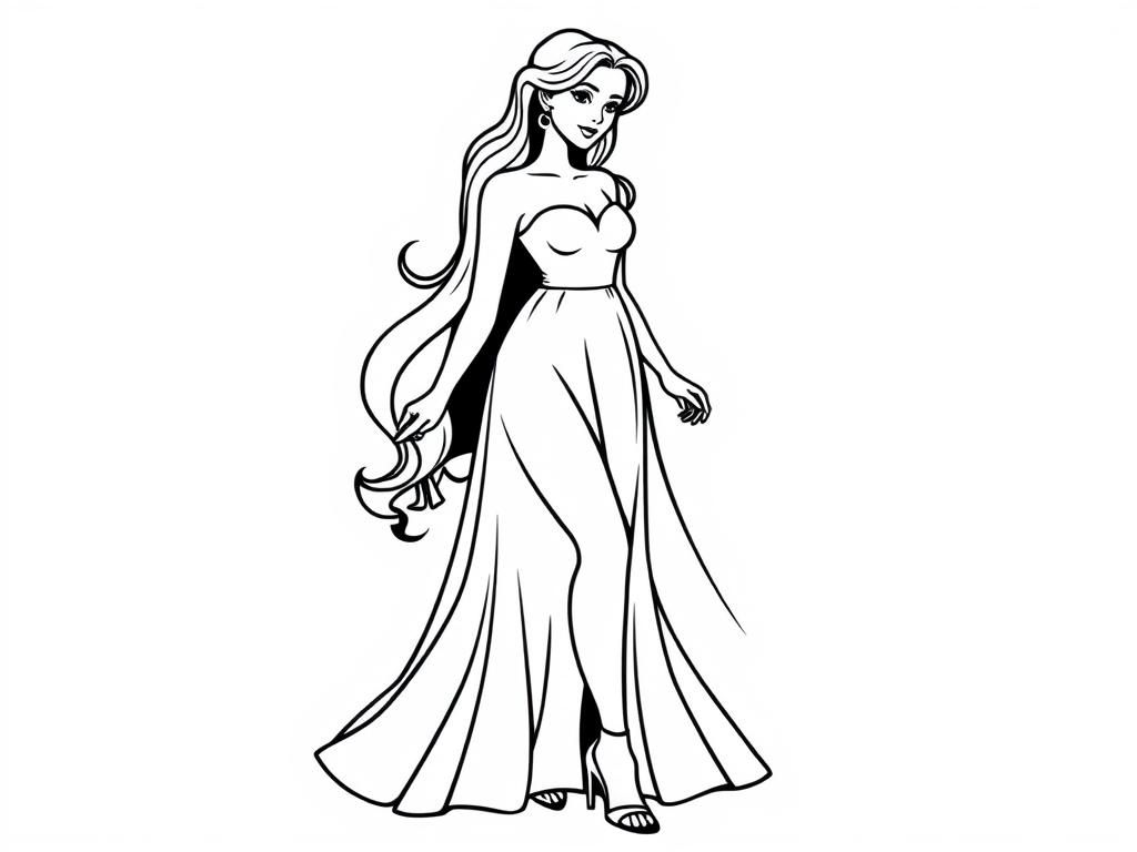 Princess Coloring Page