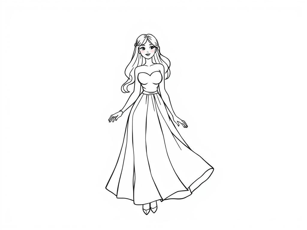 Princess Coloring Page