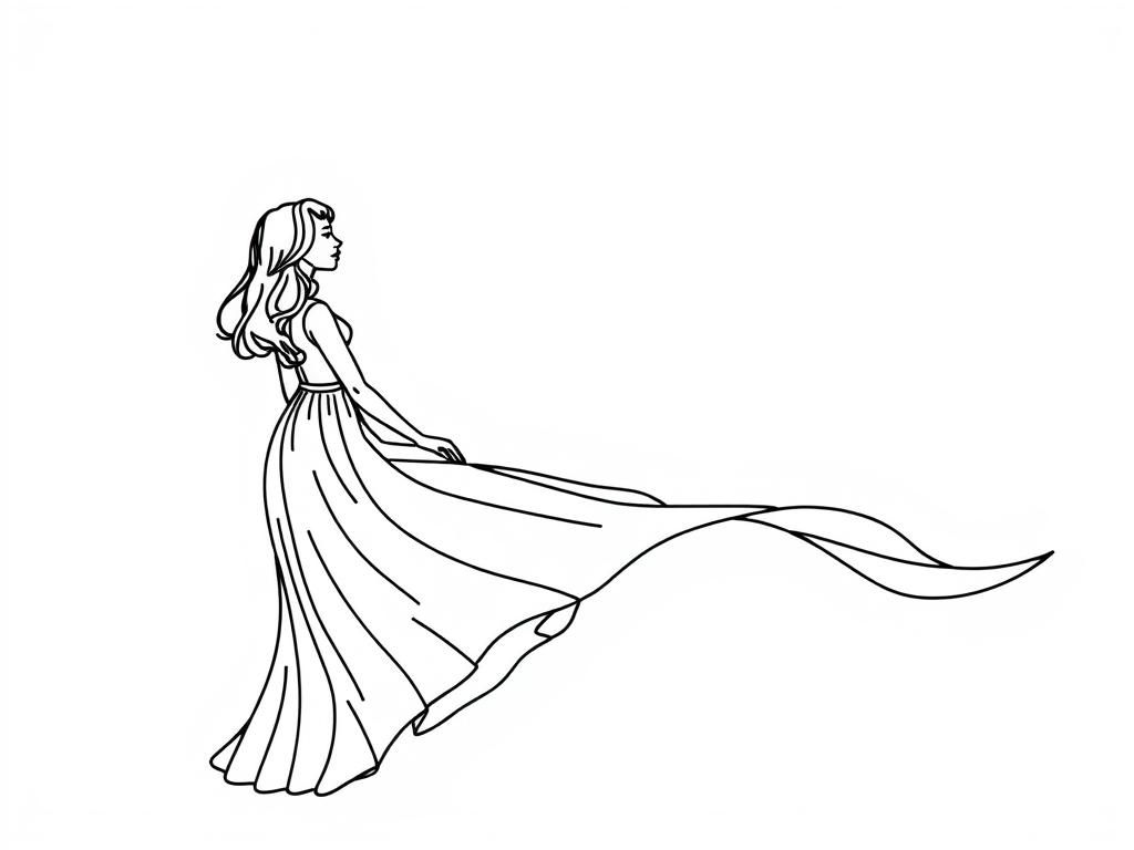 Woman Coloring Page