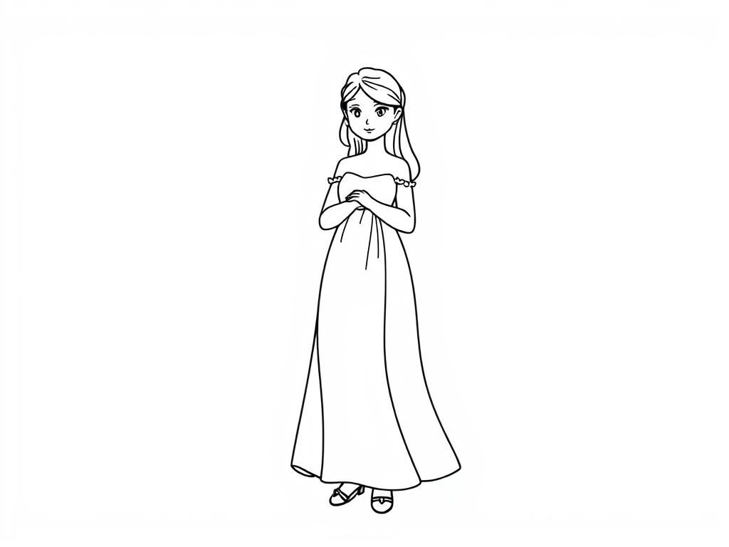 Princess Coloring Page