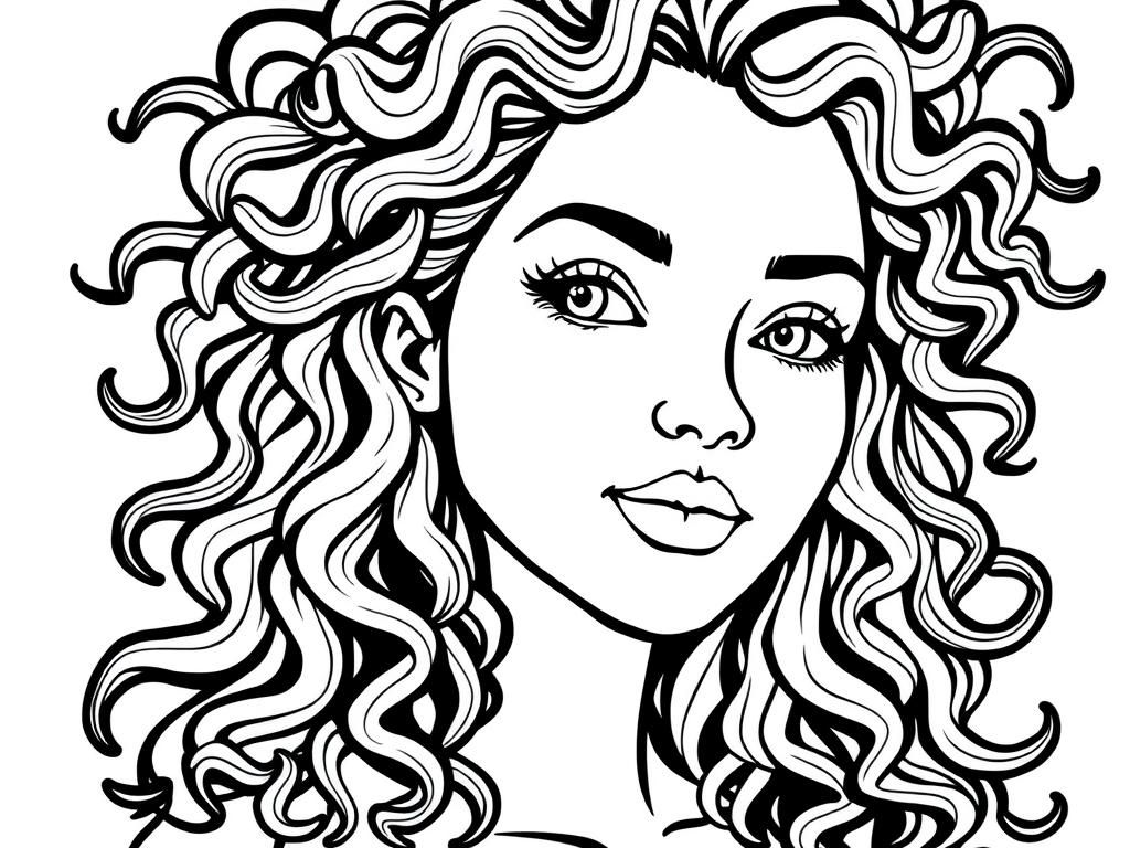 Woman Coloring Page