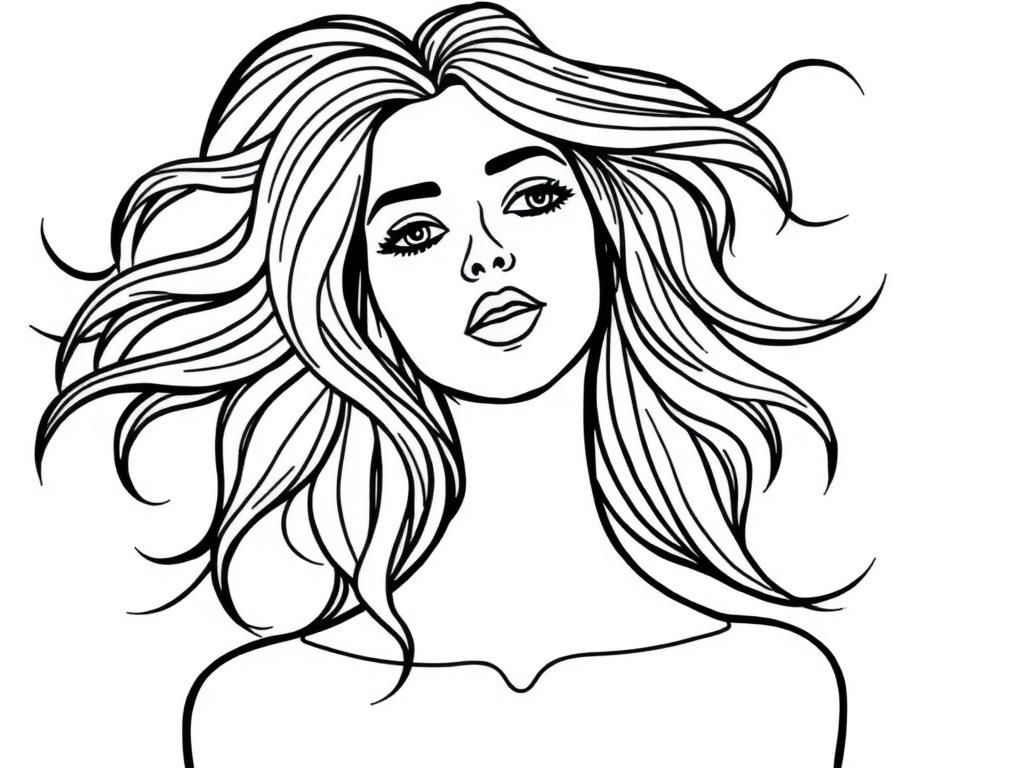 Portrait Coloring Page