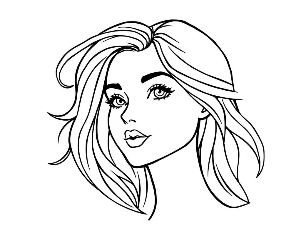 Portrait Coloring Page