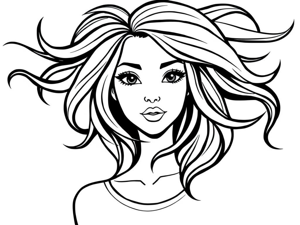 Portrait Coloring Page