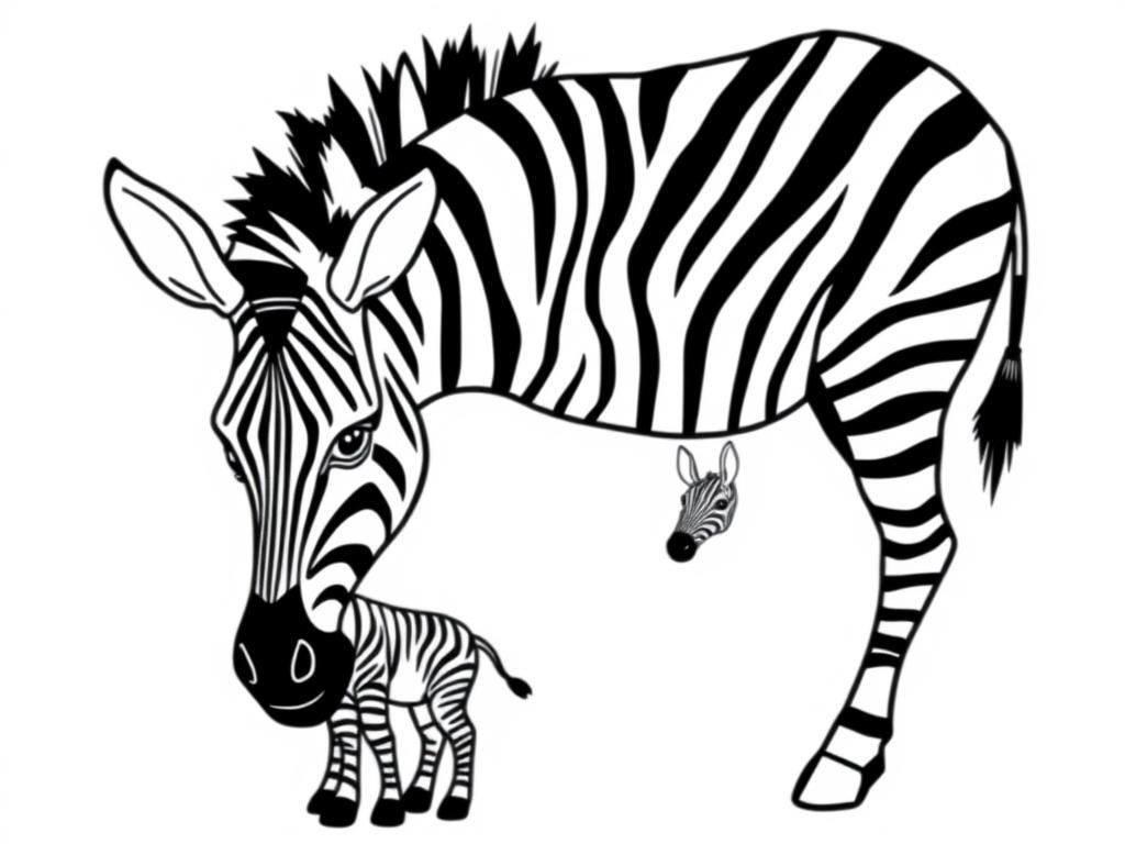 Zebra Coloring Page