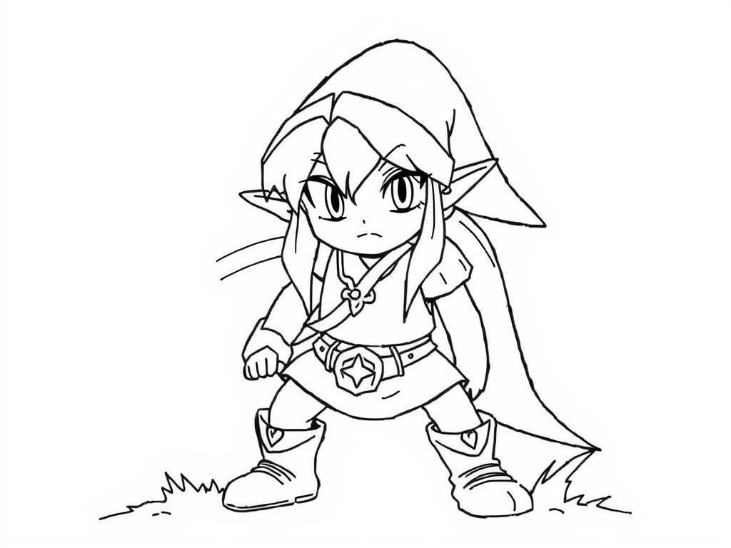 Preview of zelda coloring pages​