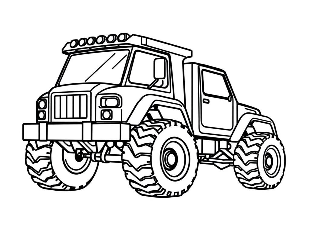 Monster Truck Coloring Page